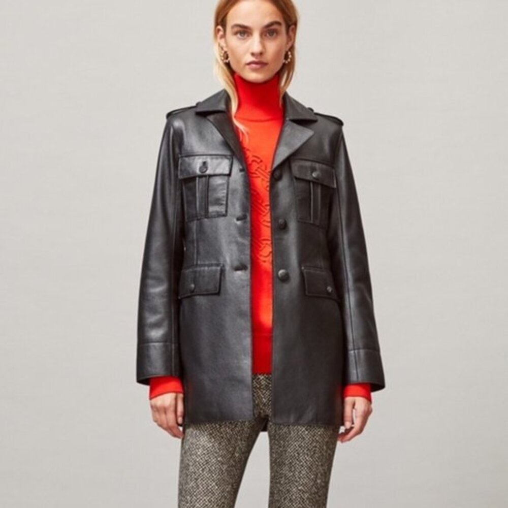 BNWT $1998 Tory Burch Leather Sargent Pepper Jacket size 6
